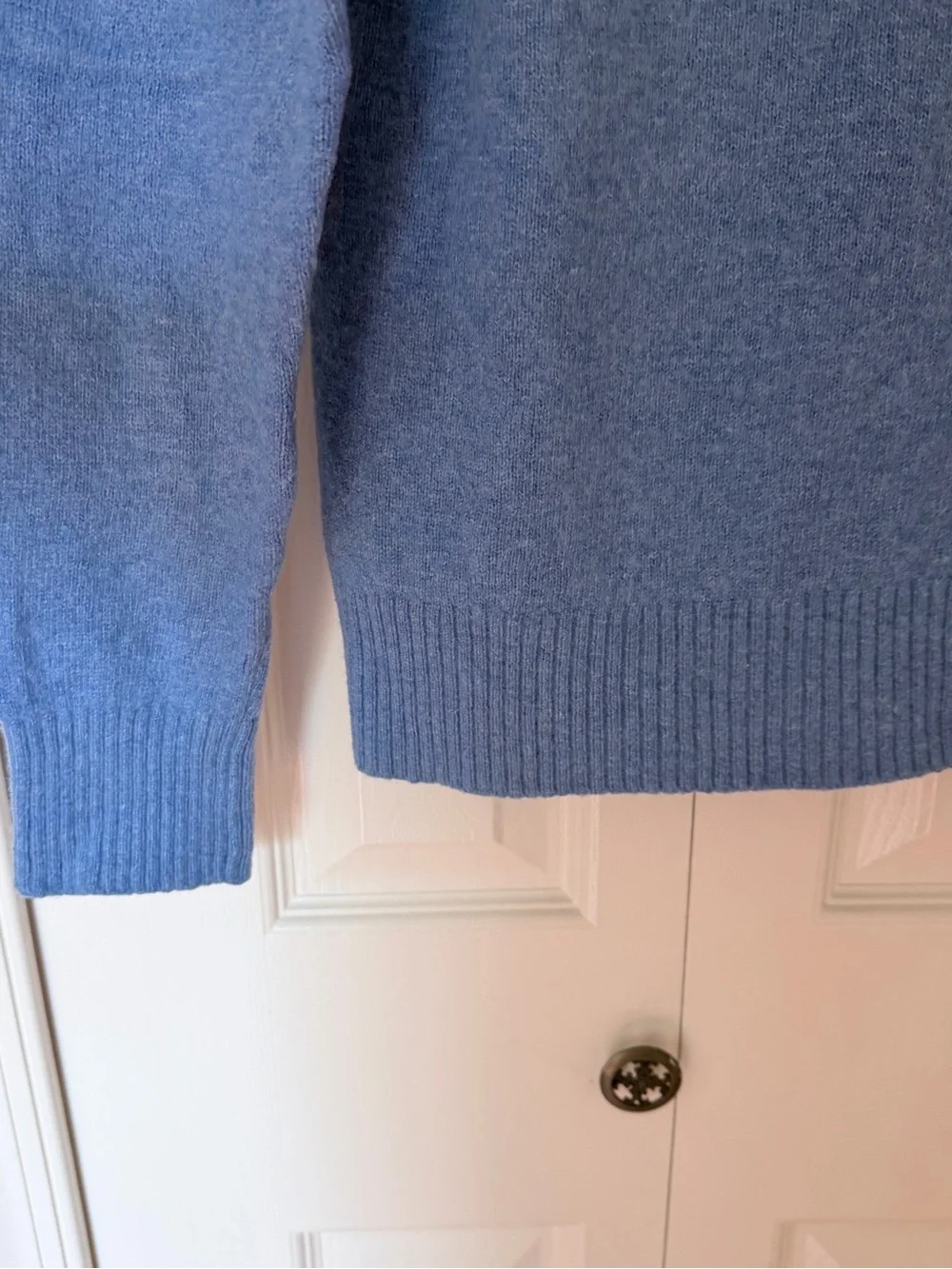 J. Crew Men's Light Blue Crewneck Sweater Wool blend